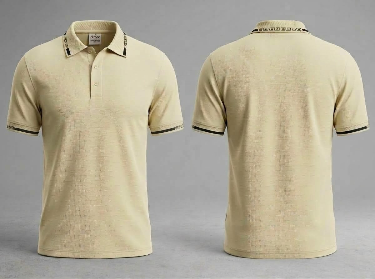 Premium Double PK Lacoste - 200 GSM (Cream Colour)